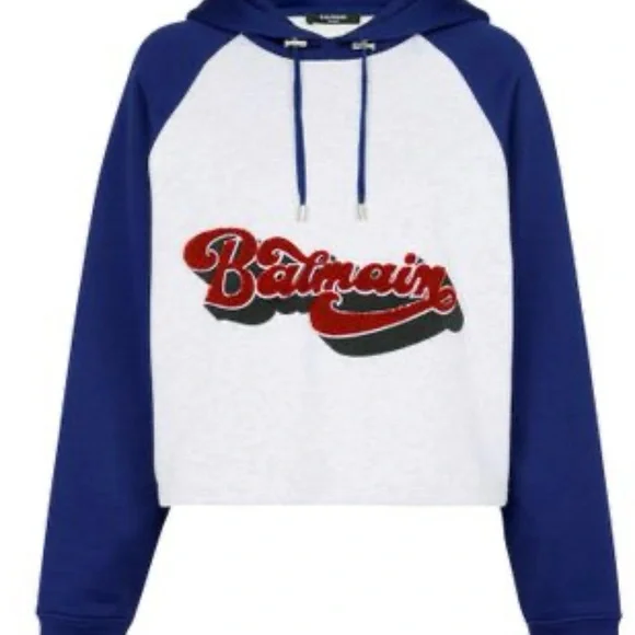 Balmain Retro 70’s Logo Hoodie - Picture 1 of 9
